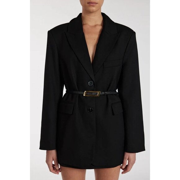 Heaven Mayhem Capsule Belt in Black & Gold Small New Womens Skinny Buckle - Picture 10 of 10